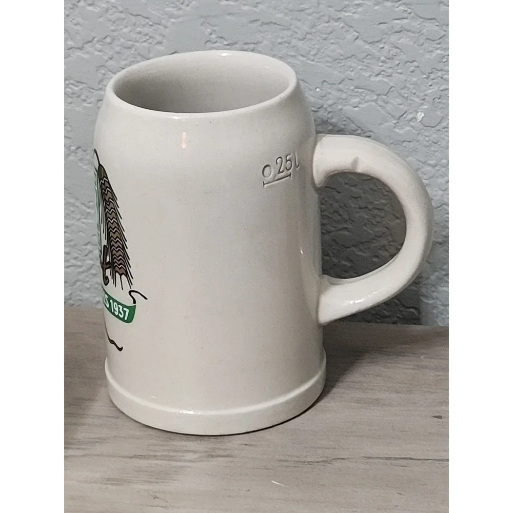Vintage‎ DAB Pilsener Dortmunder 0.5L (24 oz) German Glass Beer Mug Stein 1930s